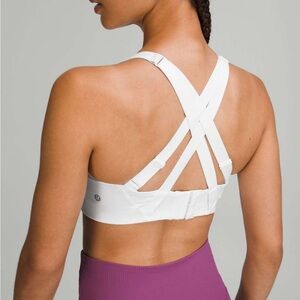 Lululemon Athletica White Strappy Sports Bra